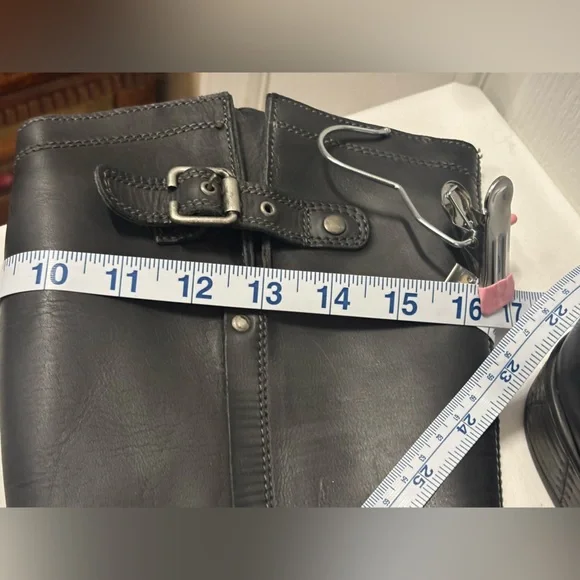 Eric Michael Black Leather Riding Boots Women’s Size 40 (Approx. Fits US 8–8.5). - Picture 8 of 16